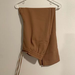 Zara light weight, straight leg dress pants with tie waste (Worn once)